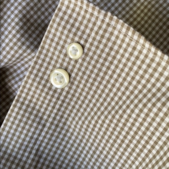 Stafford men’s gray checkered dress shirt - Picture 4 of 4